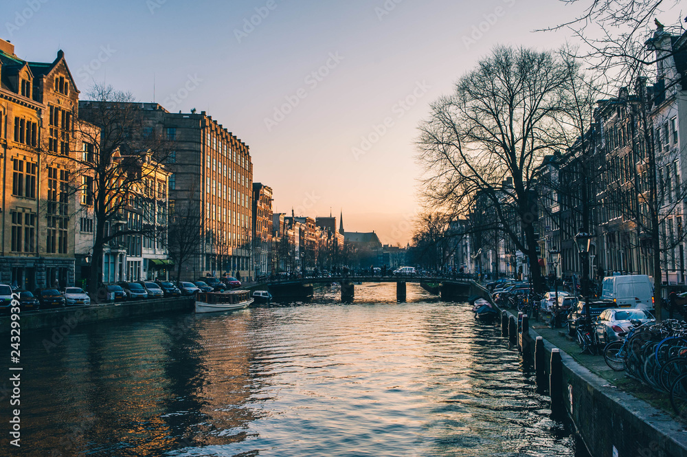 Fototapeta premium Amsterdam, Pays Bas