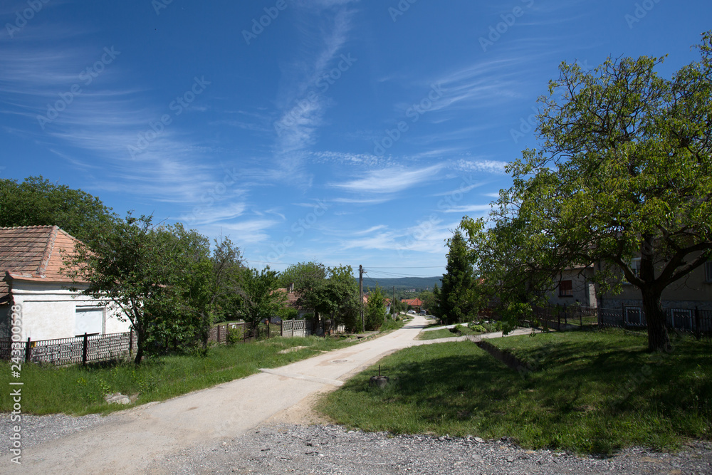 road in village road in village