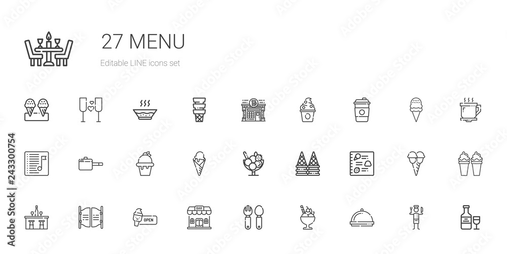 menu icons set menu icons set