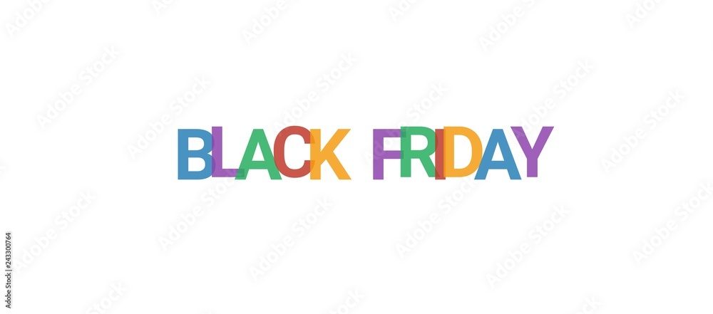 Black Friday word concept Black Friday word concept