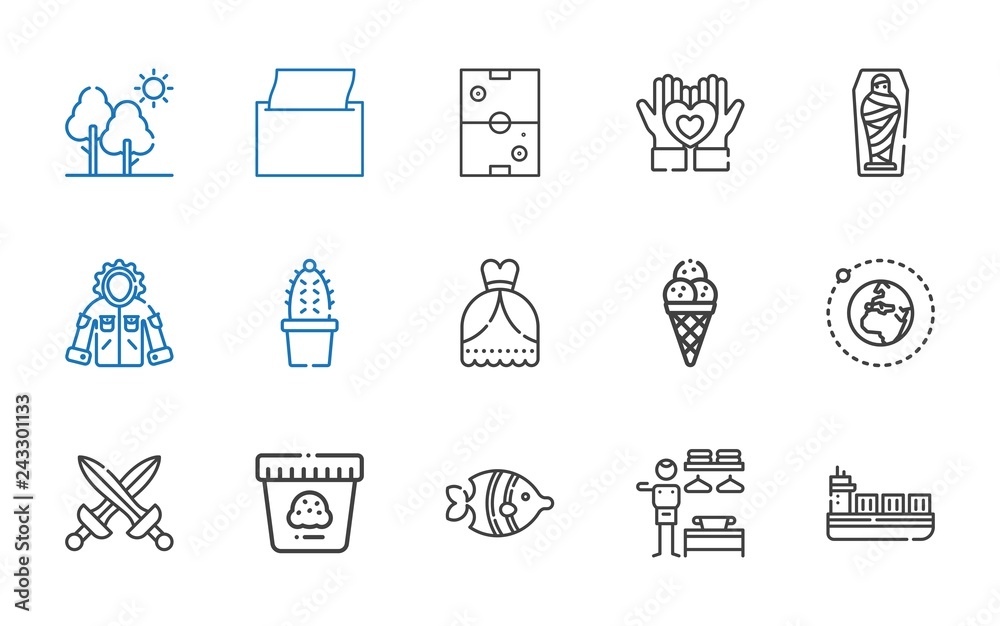 Fototapeta premium collection icons set