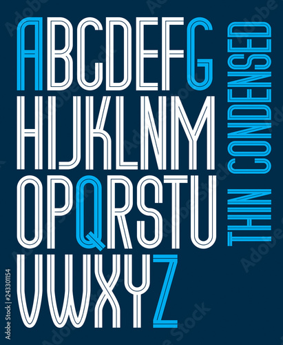Vector tall condensed capit...