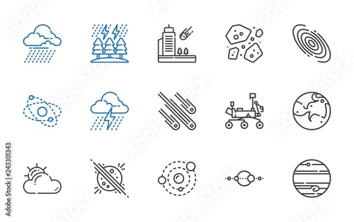 moon icons set