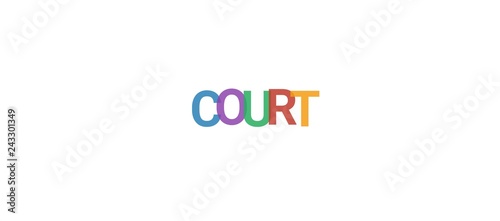 Court word concept