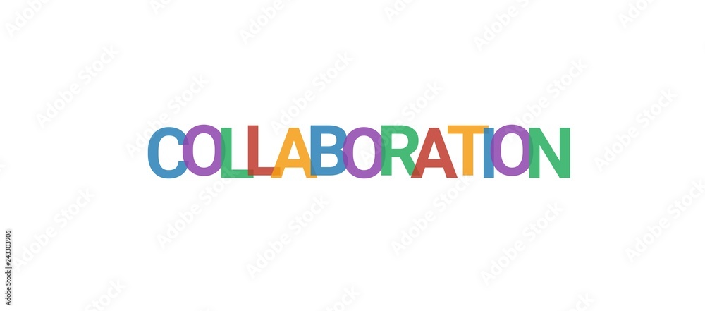 Collaboration word concept
