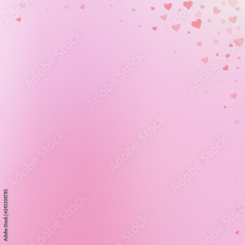 Red heart love confettis. Valentine's day corner p © Begin Again