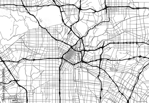 Area map of Los Angeles, United States
