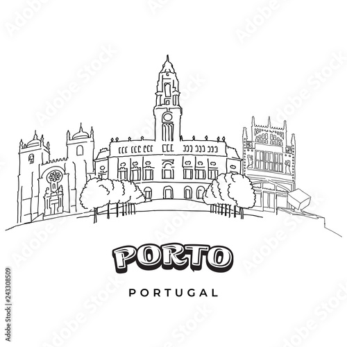 Porto  Portugal famous architecture