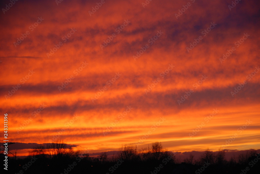 Fototapeta premium Niebo Abenrot