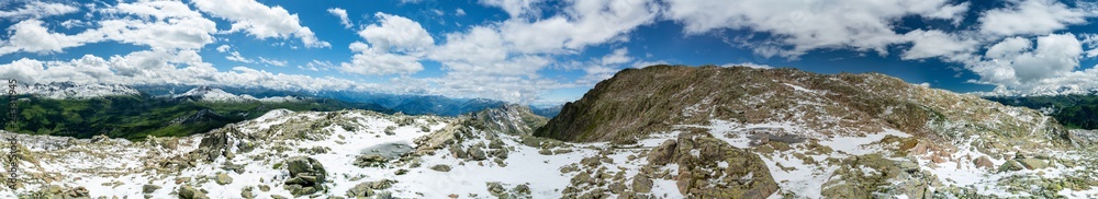 Panorama Natur Landschaft mit Alpen Gebirge