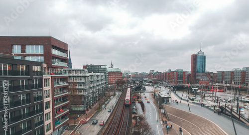 Obraz na płótnie Speicherstadt in Hamburg w salonie