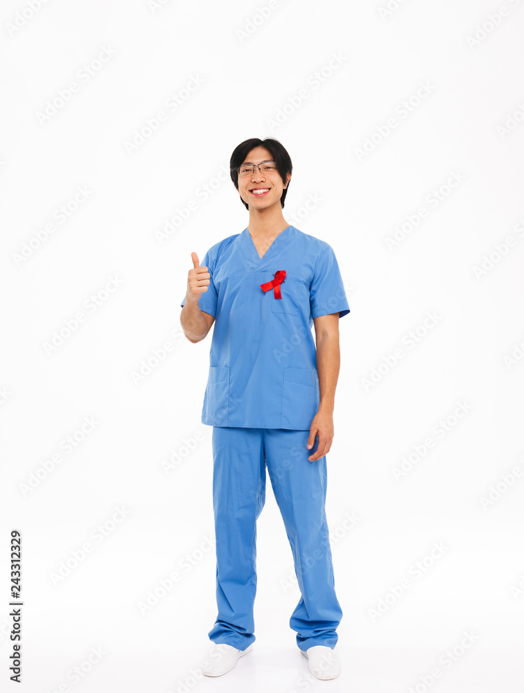 Smiling asian man doctor wearing uniform Smiling asian man doctor wearing uniform