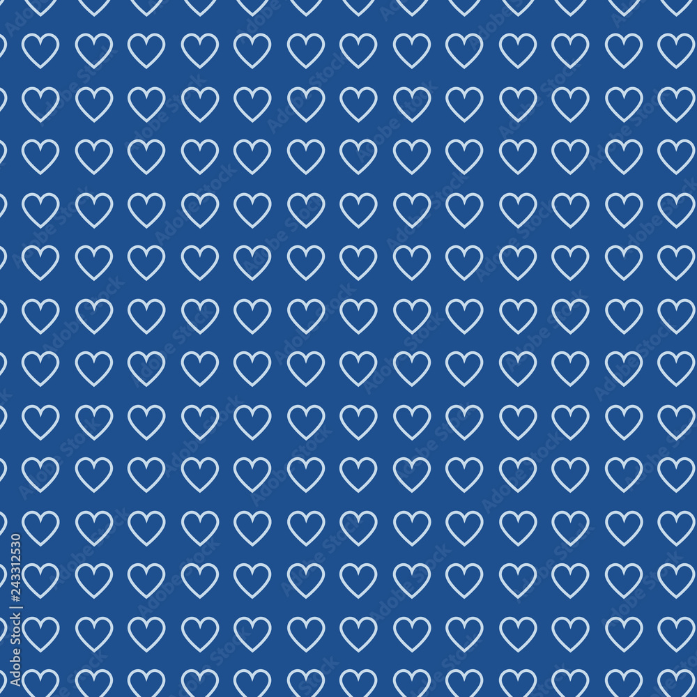 Valentines Day seamless pattern design. Red hand drawn hearts on white background. Love concept. Template for business card, website, print etc. Vector illustration Valentines Day seamless pattern design. Red hand drawn hearts on white background. Love concept. Template for business card, website, print etc. Vector illustration