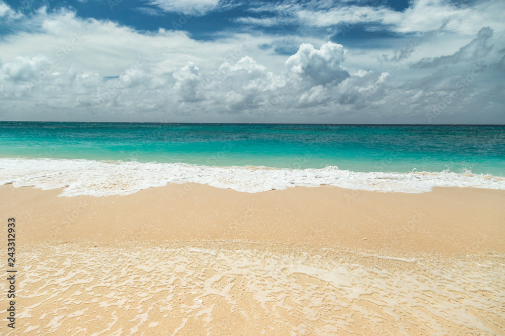 Beautiful Puka beach and blue sky at Boracay Island, Philippines. Beautiful Puka beach and blue sky at Boracay Island, Philippines.
