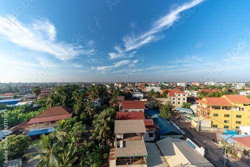 Skyline of Siem Reap, Cambodia