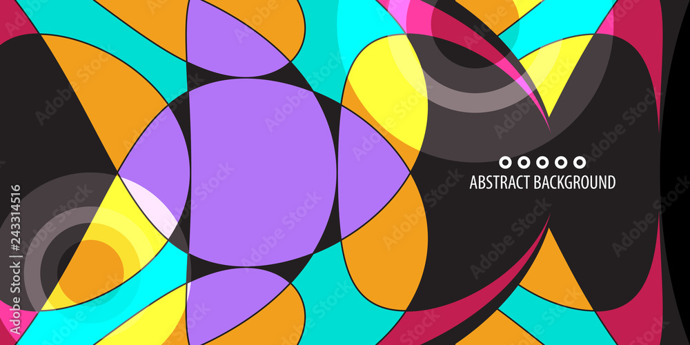Obraz premium Geometric colorful abstract background