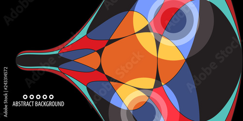 Geometric colorful abstract background