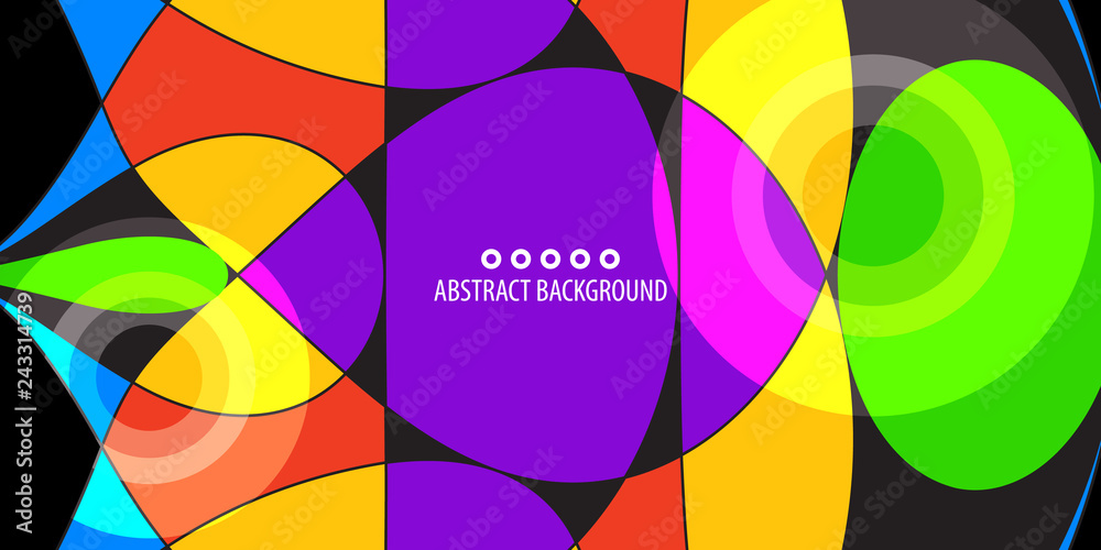 Obraz premium Geometryczny kolorowy abstrakcjonistyczny tło
