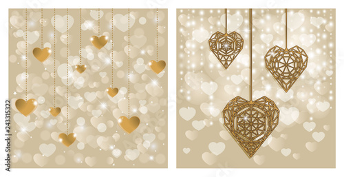 Two backgrounds for a holid...