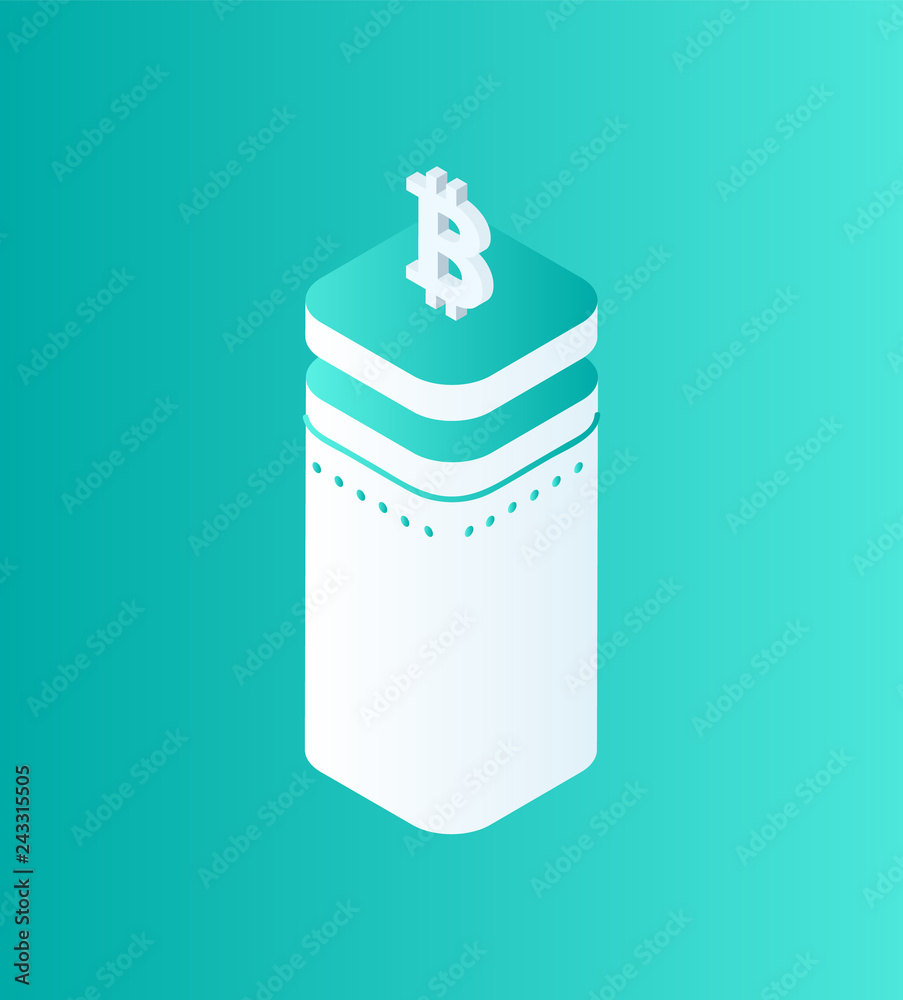 Blockchain Technology Bitcoin Vector Illustration Blockchain Technology Bitcoin Vector Illustration