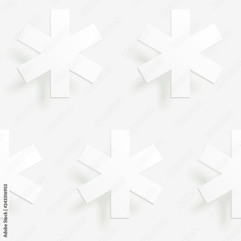 Winter seamless pattern. Seamless pattern with snowflakes. Vector illustration that simulates the cut out paper style. Winter seamless pattern. Seamless pattern with snowflakes. Vector illustration that simulates the cut out paper style.