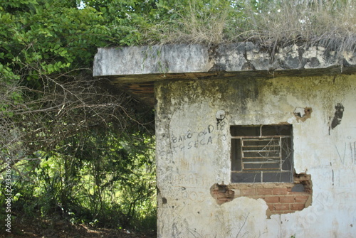 old wall with window