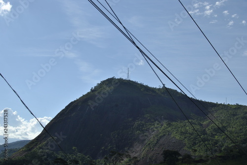 cable car in mountains