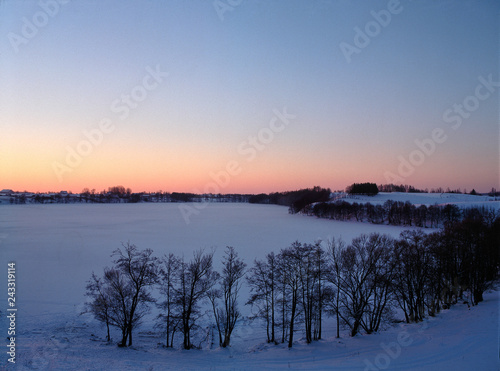 Hancza lake, suwalski landscape park, Poland photo