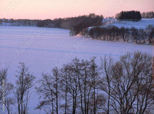 Hancza lake, suwalski landscape park, Poland photo
