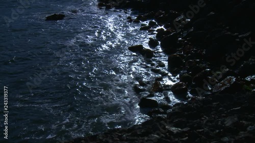 tide on rocks photo