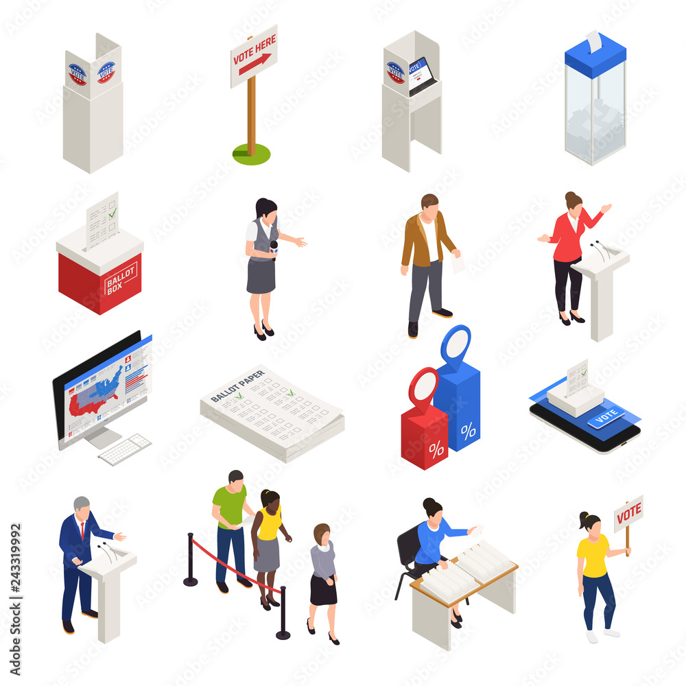 Elections Icons Set