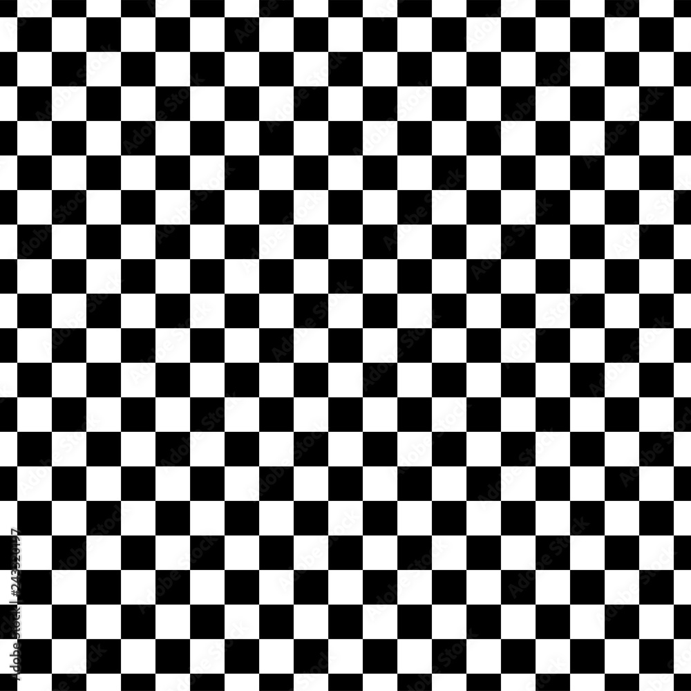 Vector illustration of the seamless pattern of black and white checkered  square abstract background. Stock Vector | Adobe Stock