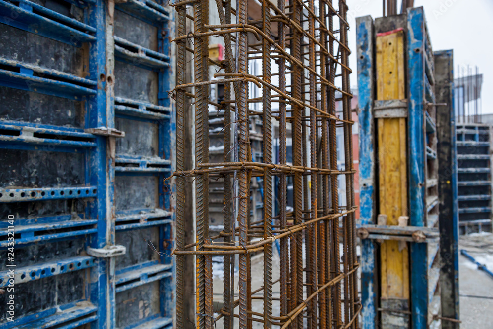 monolithic housing construction site