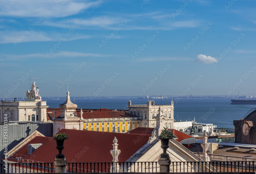 Lisbon - Portugal, the city overlooking the Tagus River