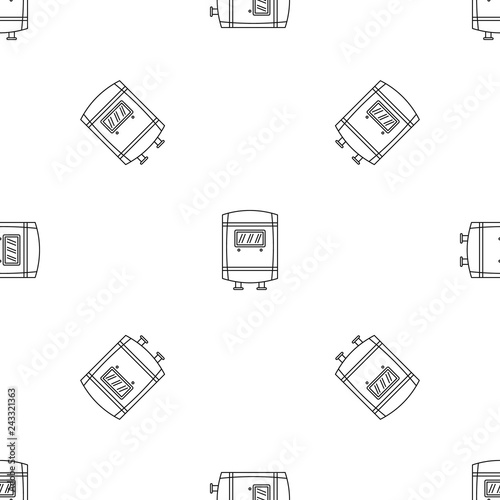 Gas boiler icon. Outline illustration of gas boiler vector icon for web design isolated on white background