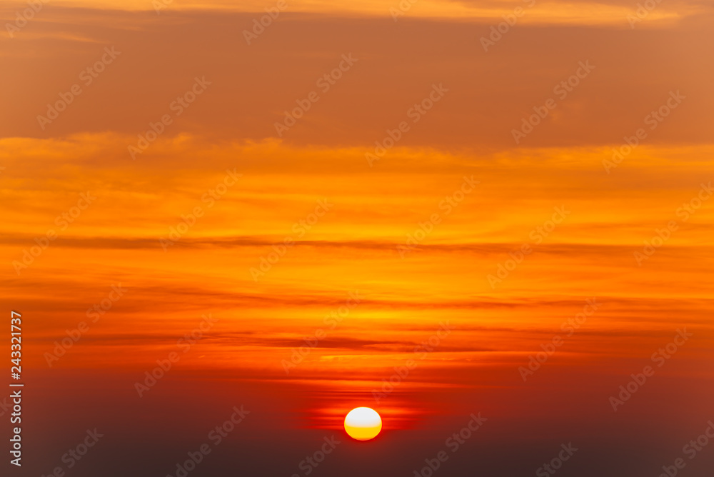 Beautiful blazing sunset landscape and orange sky above it. Amazing summer sunrise as a background. Beautiful blazing sunset landscape and orange sky above it. Amazing summer sunrise as a background.