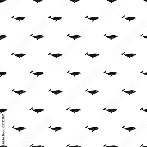 Small whale pattern seamless vector repeat geometric for any web design photo