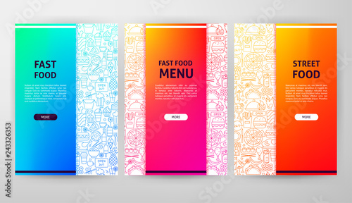 Fast Food Brochure Web Design