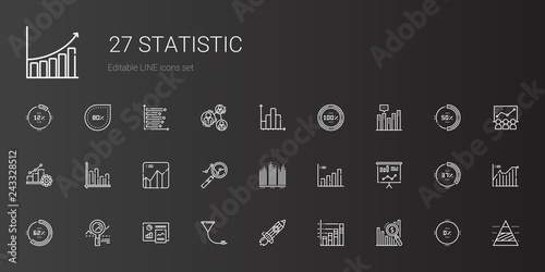 statistic icons set