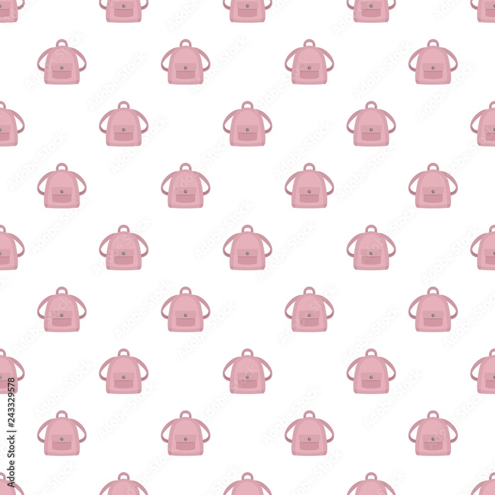 Obraz premium Girl backpack pattern seamless vector repeat for any web design