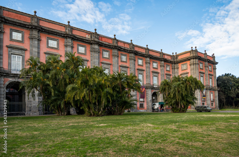 The Capodimonte royal palace in Naples, Italy