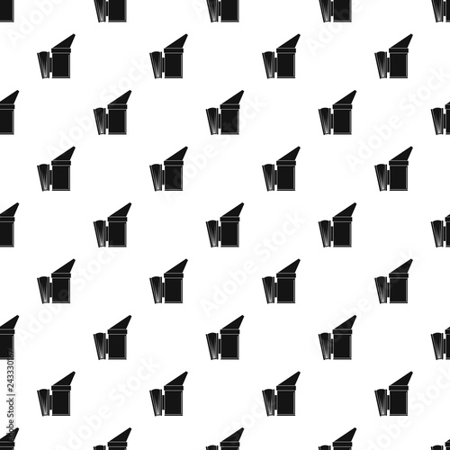 Bee smoker pattern seamless vector repeat geometric for any web design