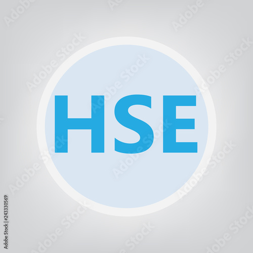 HSE (Health Safety and Environment) acronym- vector illustration