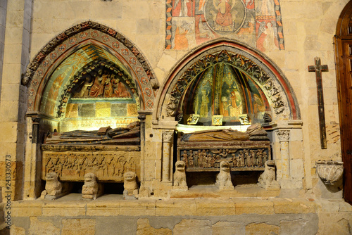 Salamanca, Spain - November 15, 2018: Interior of the Cathedral of Salamanca.