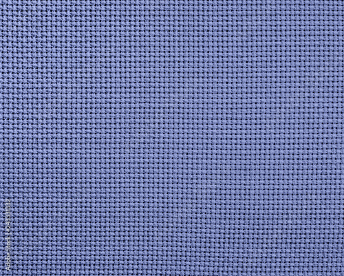  The textured blue natural fabric.