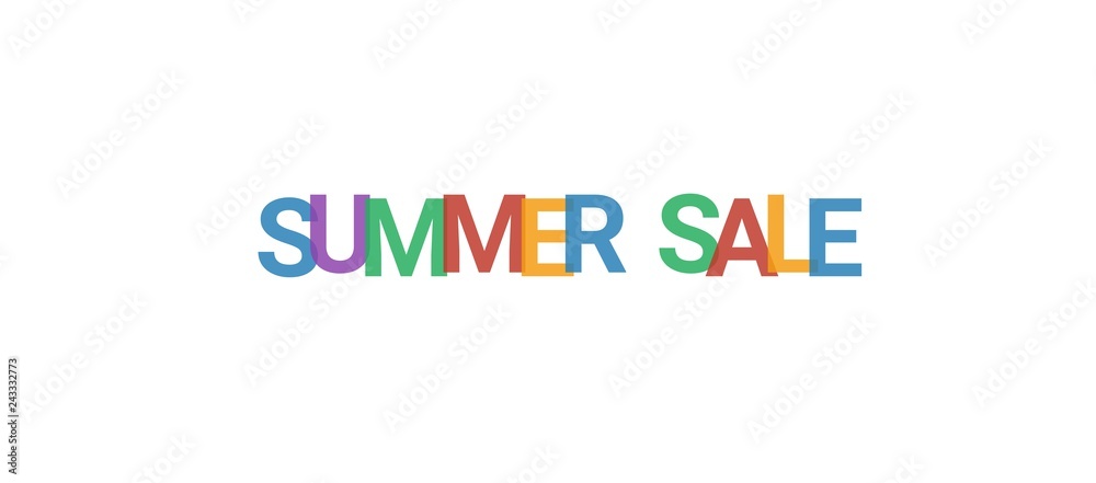 Summer sale word concept Summer sale word concept