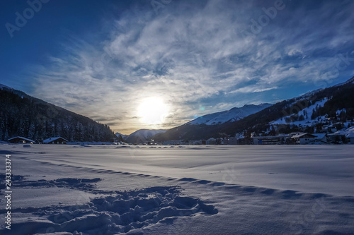 winter landscape in Switzerland