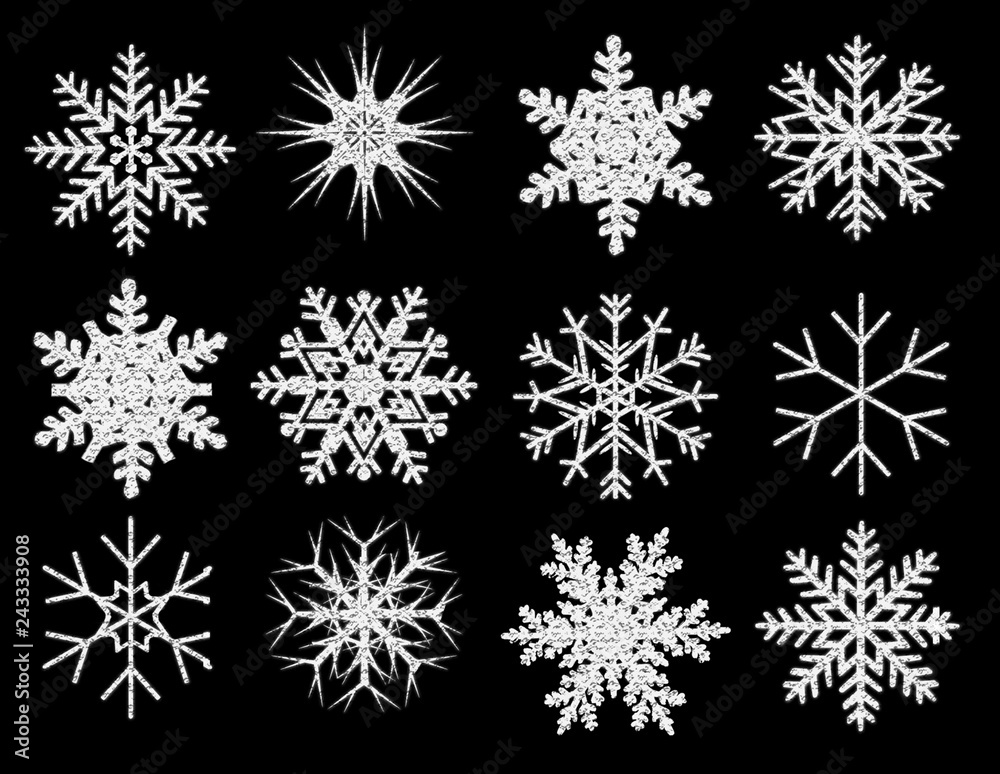 snowflake on the black ba ckground snowflake on the black ba ckground
