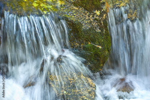 Waterfall/Cascade along the trail to Lake Hardy, Lone Peak Wilderness Area, Utah photo