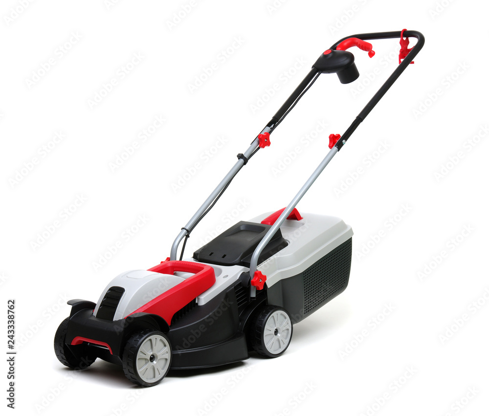 Lawn mower isolated on white Lawn mower isolated on white